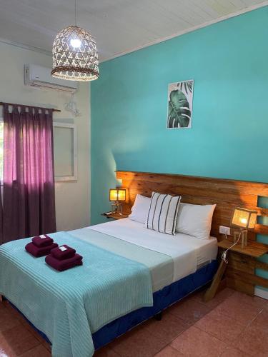 1 double bed
