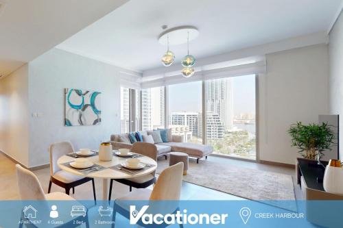 Vacationer Holiday Homes I Spacious 2 Bed l City Views in Creek Harbour, Dubai