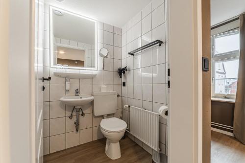 Banyo, Hotel Seepferdchen Zimmer 4 Eckernförde Self-Check-In (Hotel Seepferdchen Zimmer 4 Eckernforde Self-Check-In) in Eckernforde