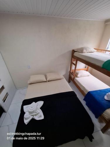 1 double bed, 4 bunk beds