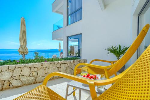 Erkély/terasz, Villa Bellevue Bast in Split – Szupetar