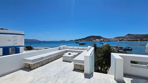 Balkons/terase, Milos AquaBliss Beachfront Villas in Pollonia