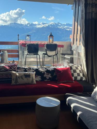 Studio chaleureux, confortable, avec vue sur les Alpes