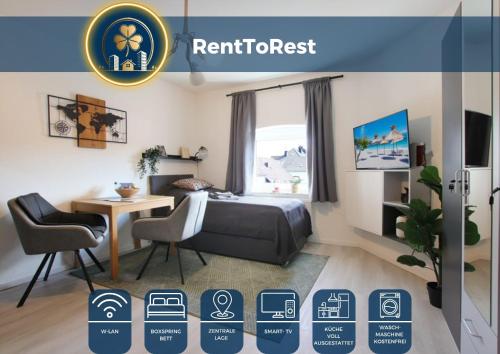 RtR Apartment Herne - Für 1 Person - Voll ausgestattet - Zentrum - Parken - Smart TV - WIFI - Modern, Herne