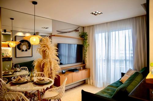 マナウス Apartamento com vista praia Ponta Negra 5つ星 シングルルーム スイート