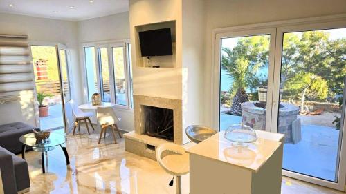 Heavens View - Fully furnished home with breathtaking sea view in Vroulidia Chios in 恩波里奧斯