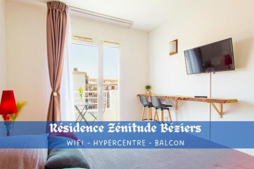 Zenitude Résidences - Studio privé - Balcon Clim Self-Checking Animaux Bienvenus, Béziers