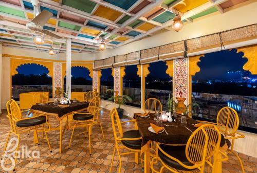 Restaurante, Young Monk Hostel Udaipur- Jaydurg Haveli in Udaipur