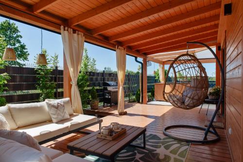 Całoroczny Domek Boho Lubniewice jezioro jacuzzi