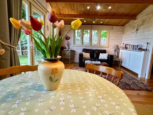 Tranquil Norfolk Log Cabin - Stunning Rural Sunset Views in Weston Longville