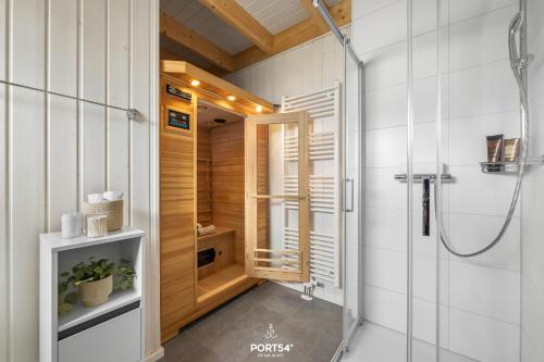 sauna, Ferienhaus Nordstjernen Olpenitz in Olpenitz