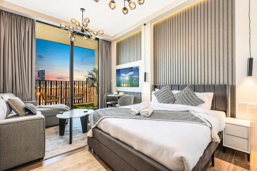 Stylish Studio in JVC with Pool, Gym, Balcony & Modern Comforts, Dubai