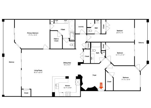 Bella Mar 202 4 Bedrooms Sleeps 8 Pool Ocean Front WiFi - main image