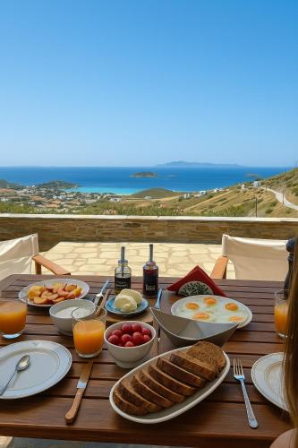 Rõdu/terrass, Villa Il Paradiso Andros in Gavrion