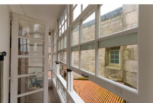 Balkon/teras, Hostal San Pelayo in Santiago De Compostela Eski Kent