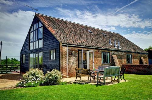 Viesnīcas āriene, East Green Farm Cottages - The Hayloft in Kelsale