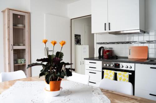 廚房, Ferienwohnung Horneburg in 霍爾內堡