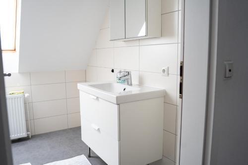 浴室, Ferienwohnung Horneburg in 霍爾內堡