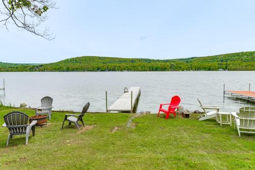 Lakefront Home w/ Private Dock in Alpine! in Montoras ūdenskritumi (NY)