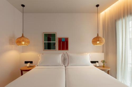 1 doppelbett oder 2 einzelbetten, stadtblick