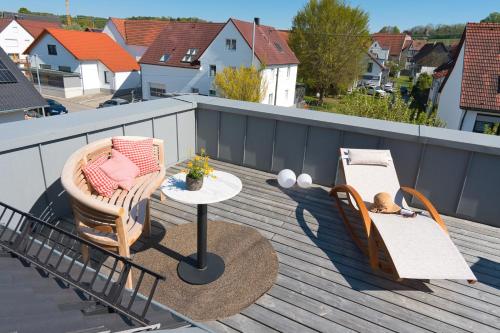 外部景觀, Ferienwohnung Heidrun Kalkau in 恩斯廷根