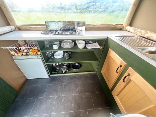 virtuve, Hinton land glampsite in Peterchurch