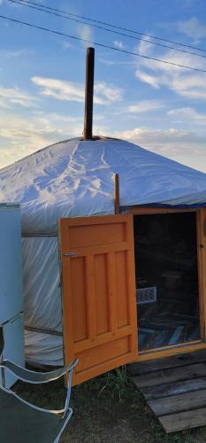 Tsaatan - Mother's Traditional Ger in Hatgal