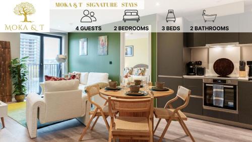 Island Vibes 2BR 2Bath, Leeds Centre & Stadium 10 mins