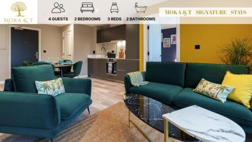 Jungle Luxe Retreat, 2Bed 2Bath Leeds, Center & Stadium, Leeds (Foto 3)