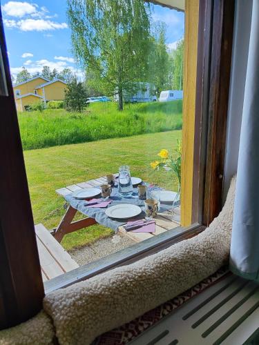 Erkély/terasz, Pauliström - Schöne Ferienwohnung für bis zu 4 Personen - 60qm (Paulistrom - Schone Ferienwohnung fur bis zu 4 Personen - 60qm) in Kvillsfors