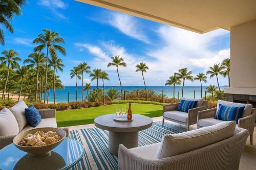 KBM Resorts FREE CAR Oceanfront Anuenue At Montage Kapalua Bay 3-Bedroom Condo with Daily Housekeepi