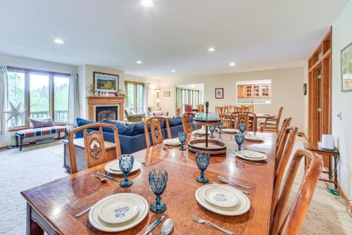 . Lakeside Spooner Home w/ Game Room & Views!