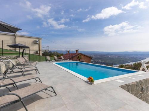 Zwembad, Apartments Bregha - Three Bedroom Apartment with Sea View in Bregi