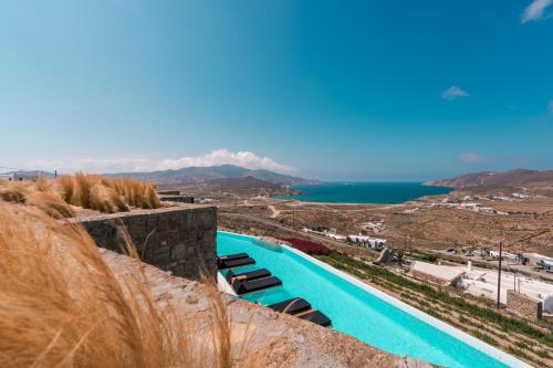 Kilátás, Mega Mansions Mykonos in Ftelias