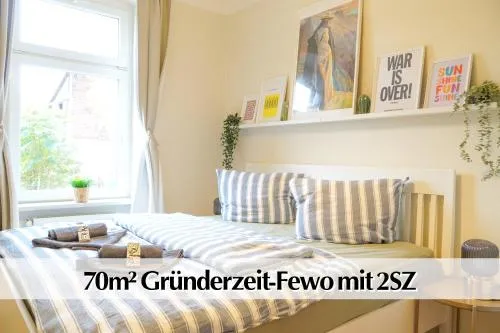 Ihr Rückzugsort in Erfurt - Großzügiges Altbau-Apartment mit 2SZ, Nobilia Küche, Smart-TV, 250Mbts WiFi, kostenloses Parken - Nur wenige Minuten vom Zentrum und Nordstrand entfernt - Kostenloser Waschraum im Gebäude in Erfurt, Deutschland