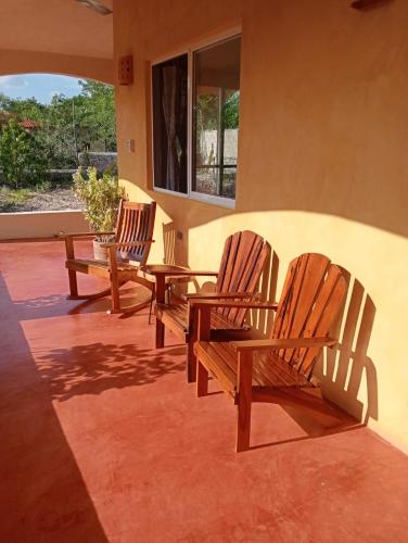 Balcony/terrace, Rancho Camote - Frida 1 bedroom in Chichimilá