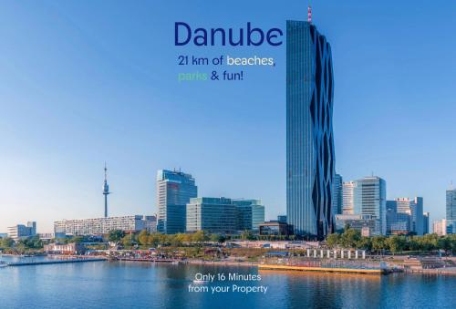 Charming 1BR and 1LR Apt Modern Design Donaustadt, Vienna