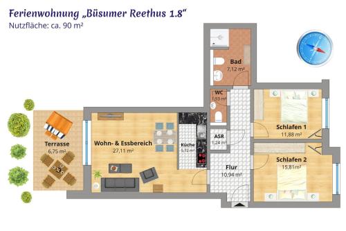 Büsumer Reethus 1.8 in Büsum, Deutschland