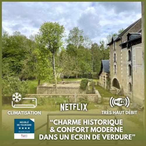 Gite du Meunier, Moulin de Vineuil, 4ch, 2sdb - Location saisonnière - Vineuil