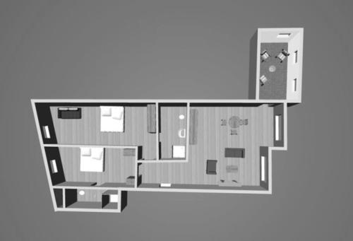 2 bedrooms, 3 beds