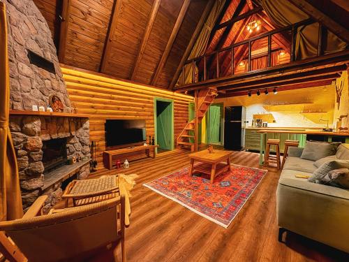 Közös társalgó / TV, HomyWood Bungalov in Cukurcayir