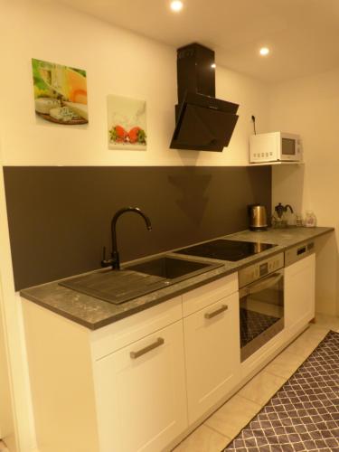 廚房, Ferienwohnung Ronja in 恩斯廷根