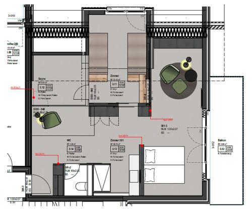 2 bedrooms, 3 beds