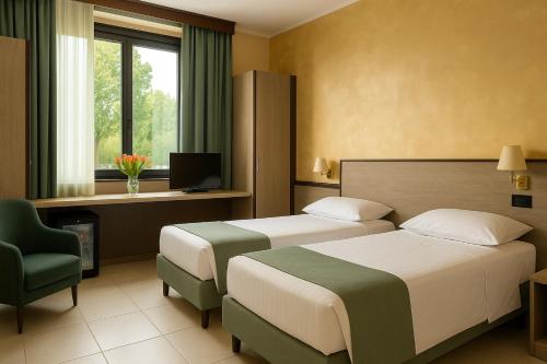 2 twin beds