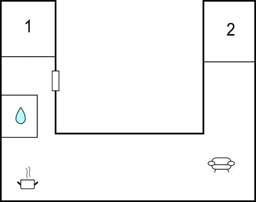 Floor plans, 2 Bedroom Nice Home In Store Fuglede in St. Fuglede