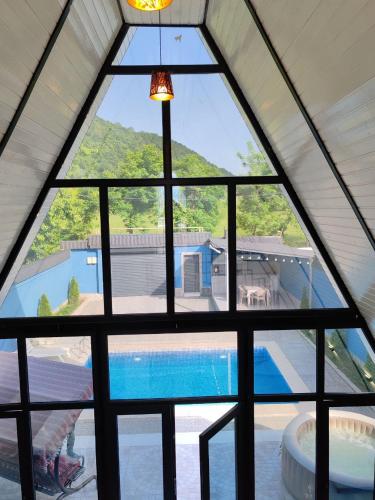 Gabala Aframe Villa in Nohurqishlaq