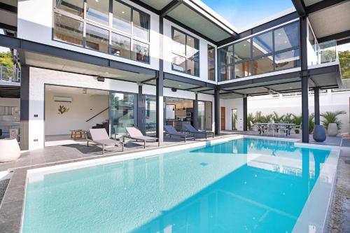 New 2-Storey Villa Sunset Garden 8 with 4BR & Eco-Pool, near Naiharn