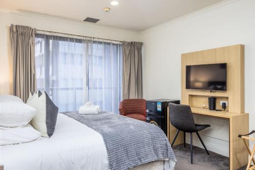 Highrise studio apartment w/ AC, Pool & Gym in Auckland CBD, Окленд (фото 6)