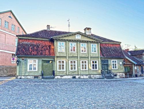 A szálláshely kívülről, Henrietes Apartamenti in Kuldiga