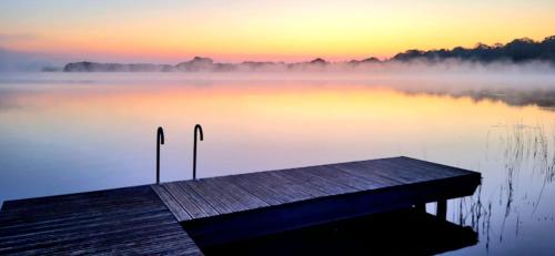 Kilátás, Blaues Haus Plätlinsee (Blaues Haus Platlinsee) in Wustrow